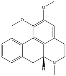 image of chemical structure of Nuciferine