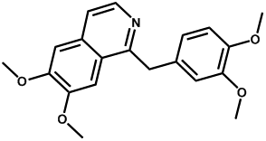 image of chemical structure of Papaverine